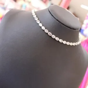 Choker riviera cravejada de zircônia