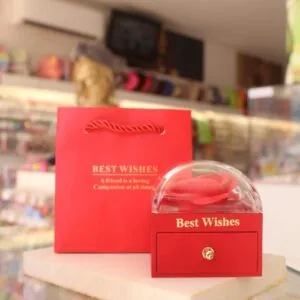 Kit Embalagem para Presente Flor Best Wishes