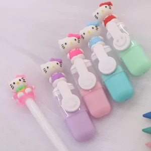 Canetas decoradas Hello Kitty em várias cores